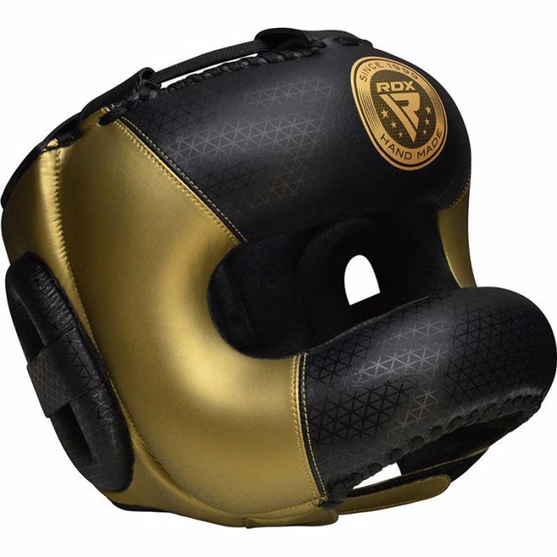  RDX L2 MARK PRO HEAD GUARD WITH NOSE PROTECTION BAR black/gold
